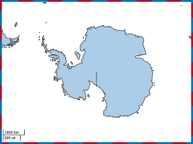 Map of Antarctica in maximized map layout