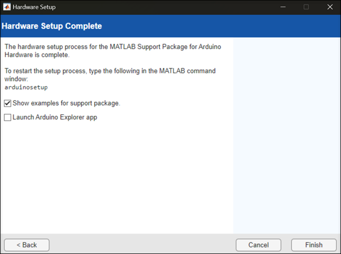 Arduino setup complete