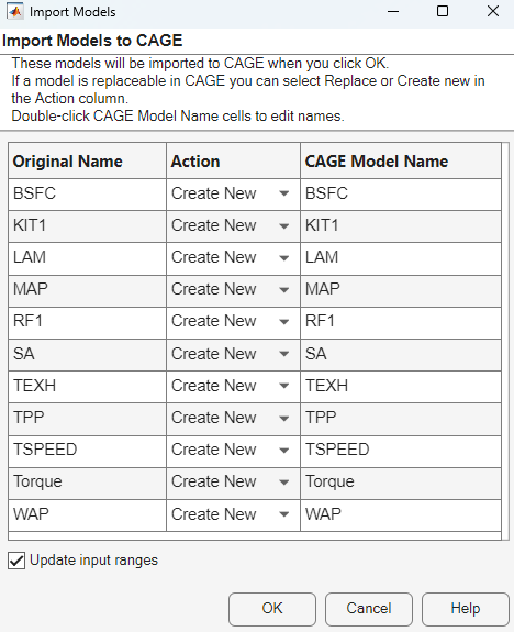 Import Models dialog box.