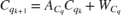 $$ C_{q_{k+1}} = A_{C_q} C_{q_k} + W_{C_q} $$