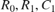 $R_0, R_1, C_1$