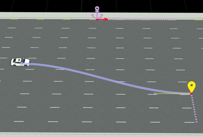 Path waypoint offset within lane