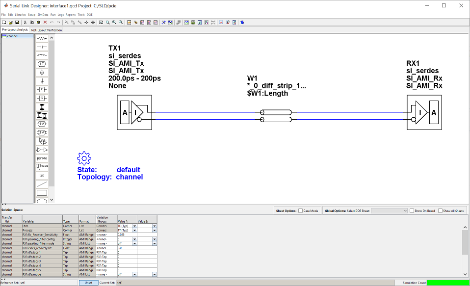 Serial Link Designer app