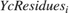 $YcResidues_i$