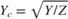 $Y_c = \sqrt{Y/Z}$