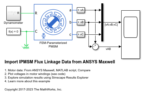 ANSYS Maxwell からの IPMSM 鎖交磁束データのインポート