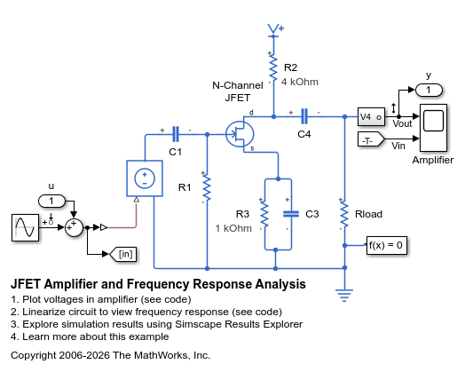 JFET アンプと周波数応答解析