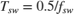 $T_{sw} = 0.5/f_{sw}$