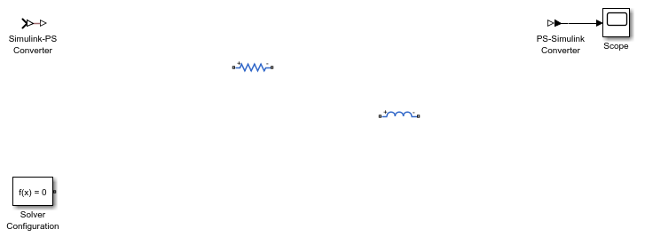 Model diagram with unconnected blocks