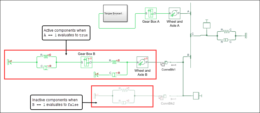 Deactivate all the components connected to the Leaf type of Variant Connector block