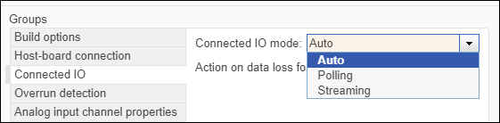 Arduino connected IO modes