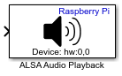 ALSA Audio Playback block icon