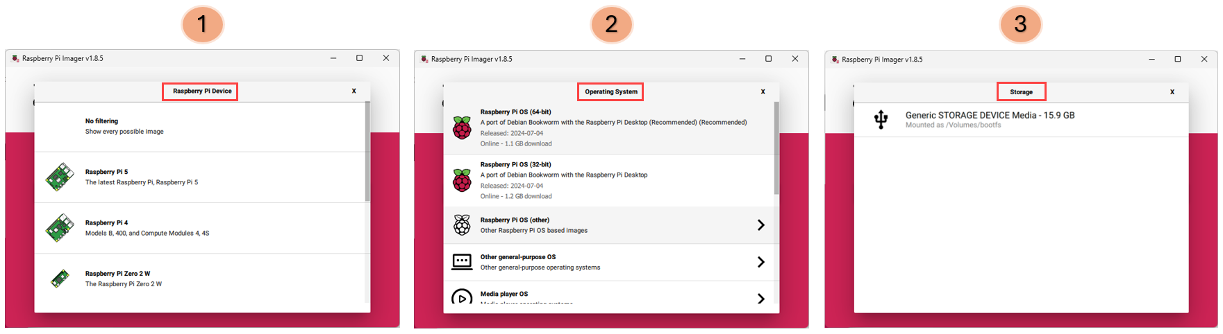 Configuration options in the Raspberry Pi Imager app