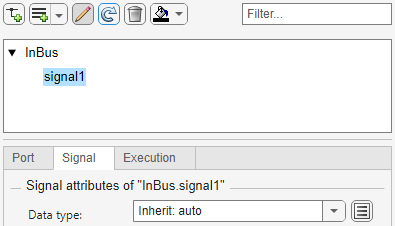 Property Inspector with default bus properties