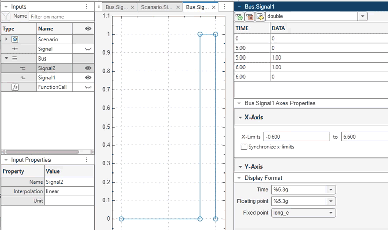 Signal Editor copy and paste in Signal time and data table