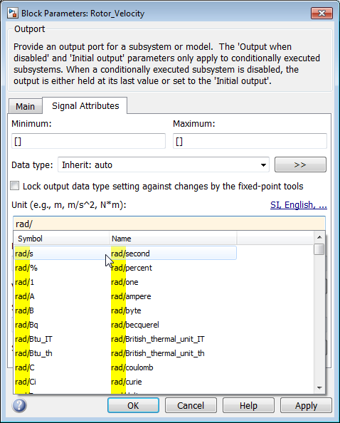 Simulink モデルでの単位の指定 Matlab Simulink Mathworks 日本