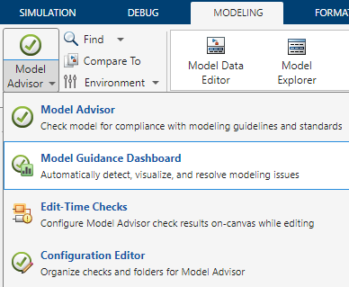 Opening app via Modeling tab