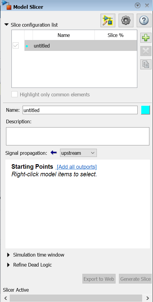 Model Slice for the f14 model