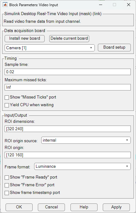 The Simulink Desktop Real-Time add new board app installs, configures, or removes an I/O board definition for an I/O block in the model.