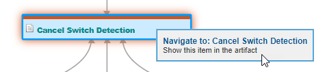 Node displaying the context menu