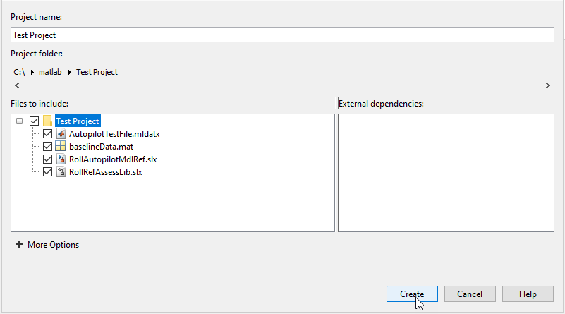 File dependencies chooser