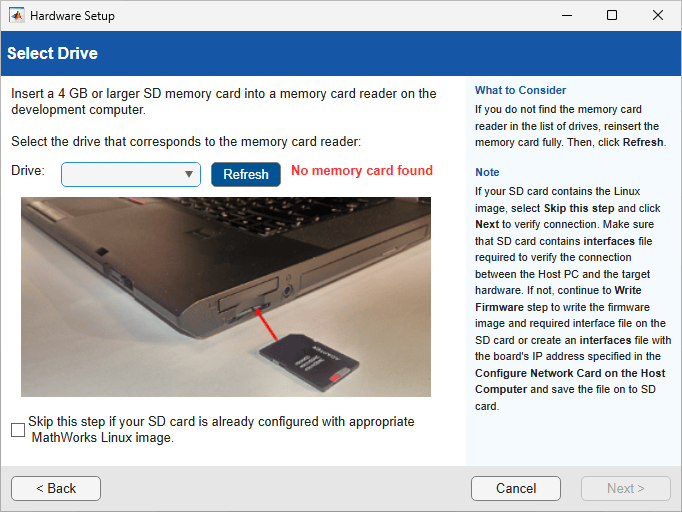 Select a Drive