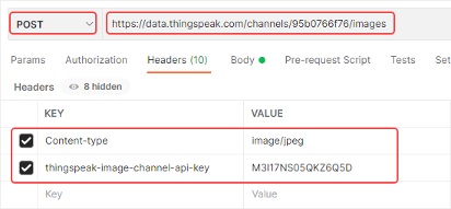 Postman image post headers