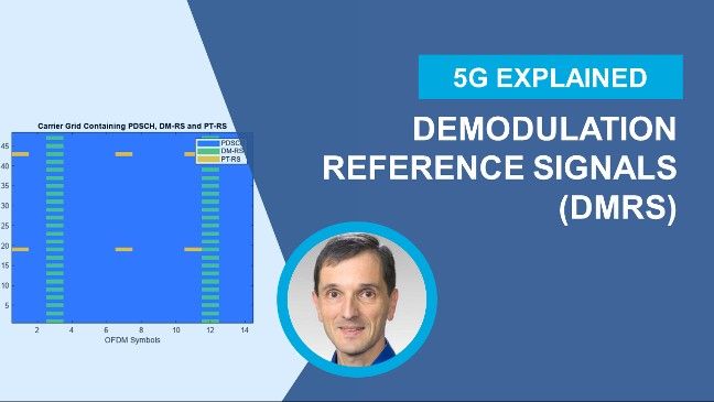 Learn about demodulation reference signals (DMRS) in 5G New Radio, including their use in channel estimation and the different configurations for signal and multi-user MIMO.