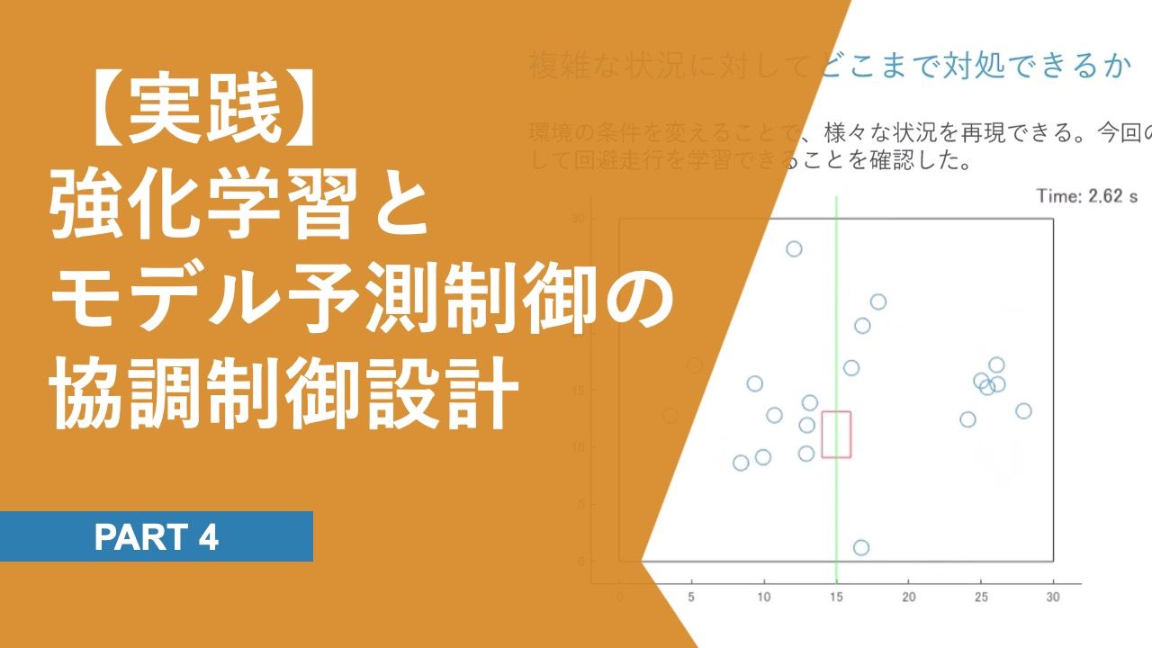 環境の情報から走行経路軌道を出力する強化学習エージェントを設計します。