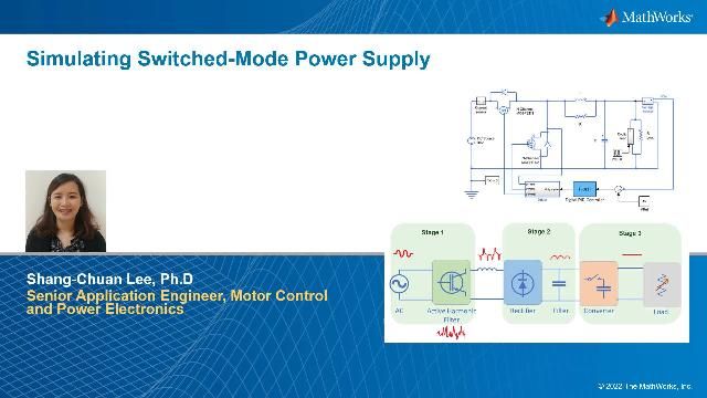 Learn how to model and simulate a switched-mode power supply that is generally used for laptop or mobile phone chargers. Develop, simulate, and tune a controller that maintains desired output voltage in the presence of input voltage variations.