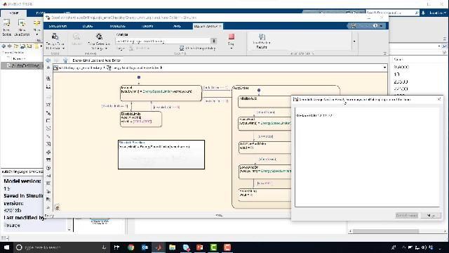 Testing, verification and validation is performed for the drawworks control logic using formal methods. Test cases are generated at the click of a button and modeling errors are discovered.