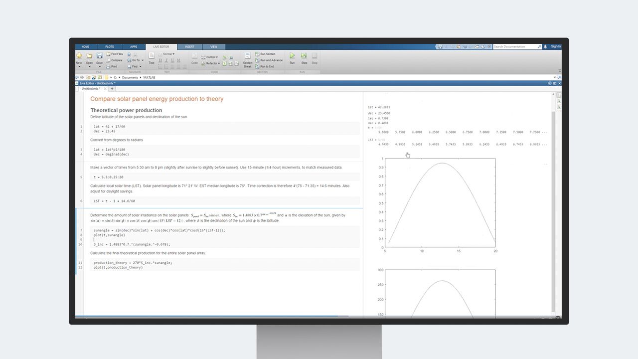 Get started with MATLAB by walking through an example. This video shows you the basics, and it gives you an idea of what working in MATLAB is like.