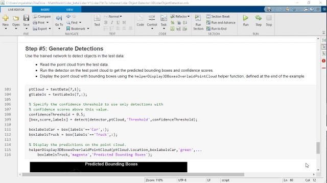 Learn how to use the trained network to detect objects in the test data.