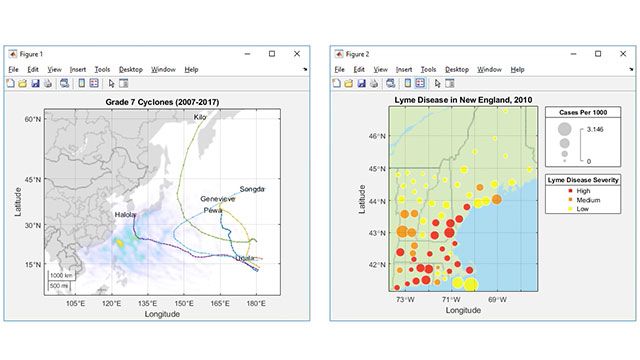 Plot Geographic Data on a Map in MATLAB - MATLAB